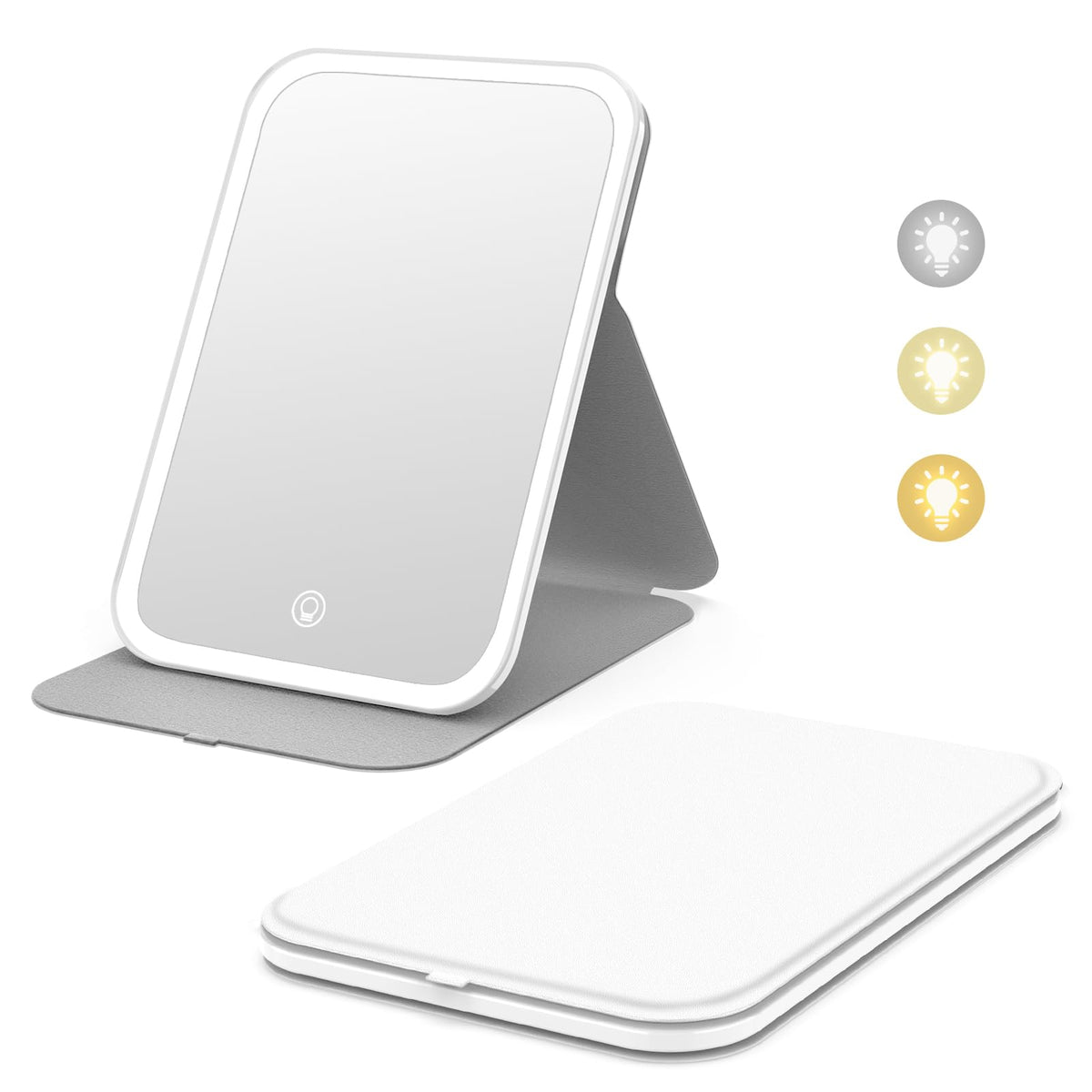 Miroir Kintion voyage avec 60 LED pour un maquillage précis en déplacement.