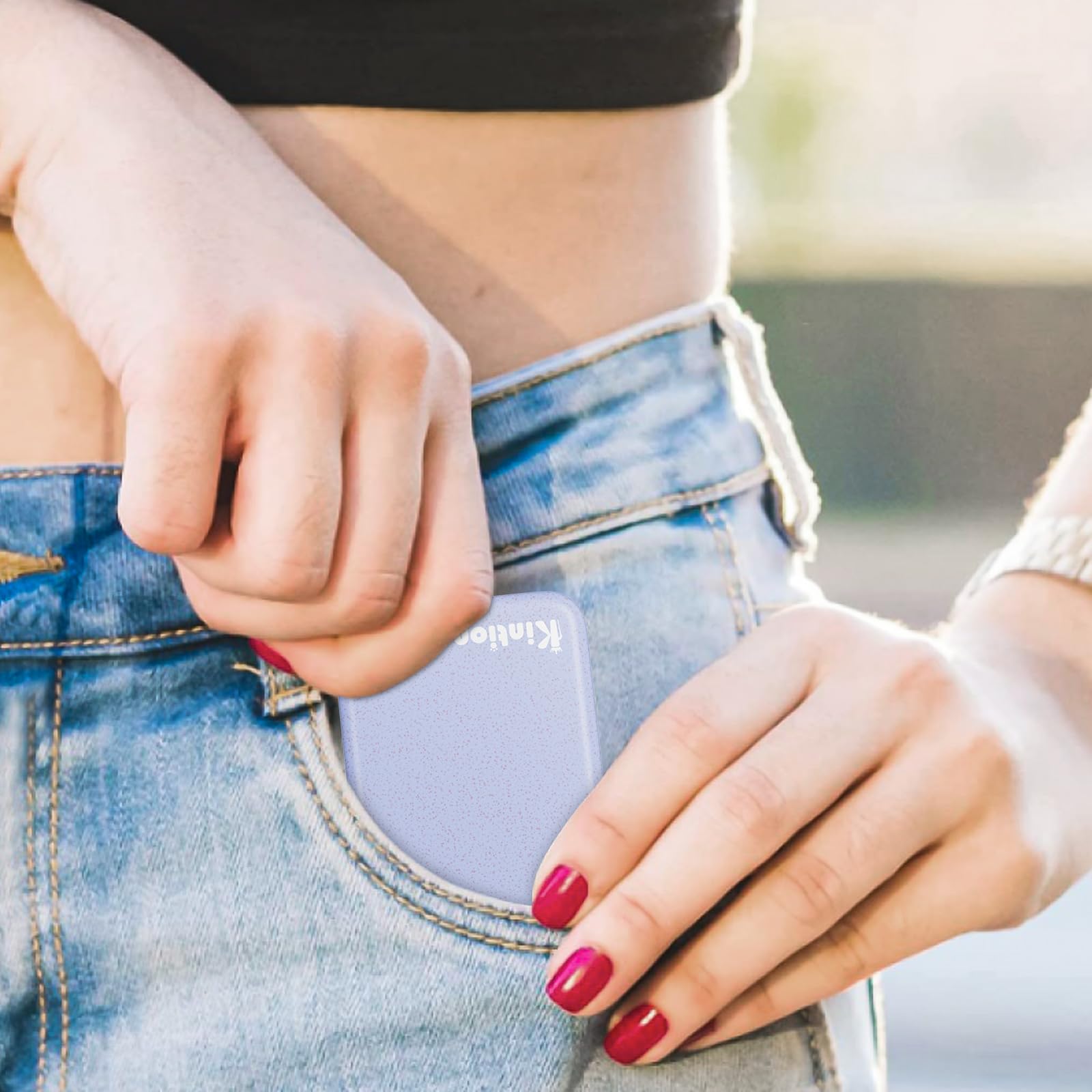 Miroir Kintion violet, cadeau pratique et élégant.