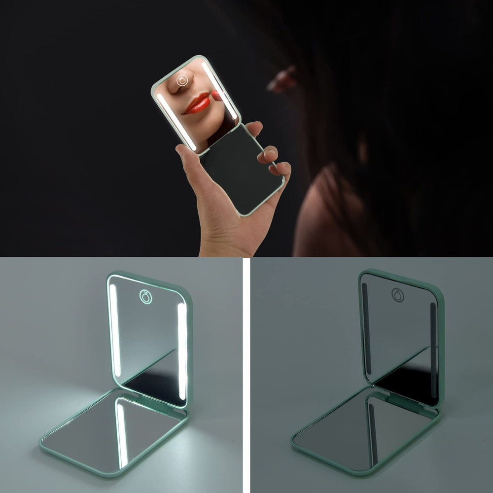 Miroir de poche Kintion avec luminosité réglable pour tout usage