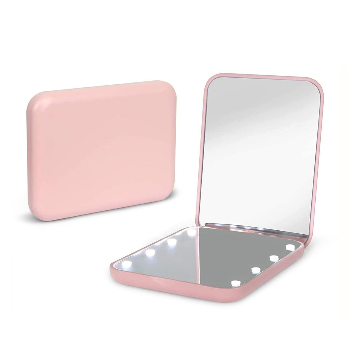 Miroir de poche Kintion avec lumière, idéal pour maquillage en déplacement.