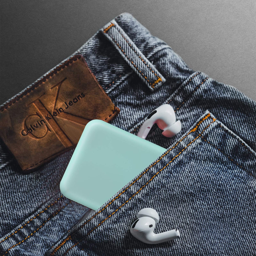 Miroir de poche pliable Kintion, lumière activée par bouton, pratique en voyage.