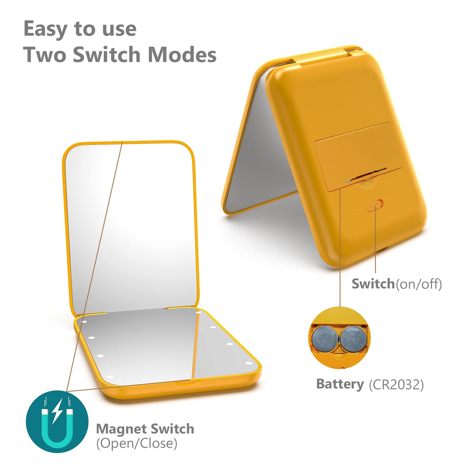 Miroir LED Kintion, compagnon quotidien pour retouches rapides.