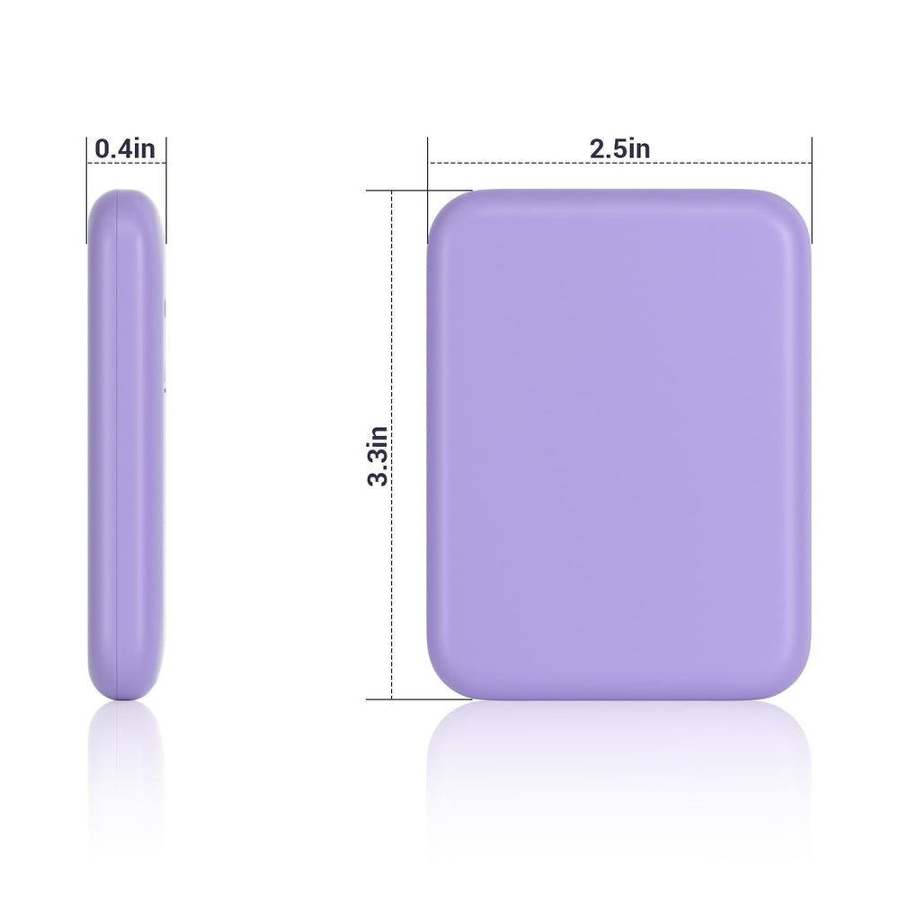 Miroir Kintion de poche violet, pratique au quotidien.