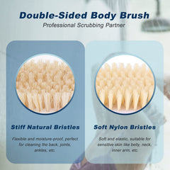 Brosse dos KIPRITII face nylon doux, parfaite pour peau sensible