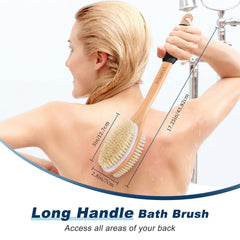 Brosse dos KIPRITII avec manche bois lotus, durable et imperméable