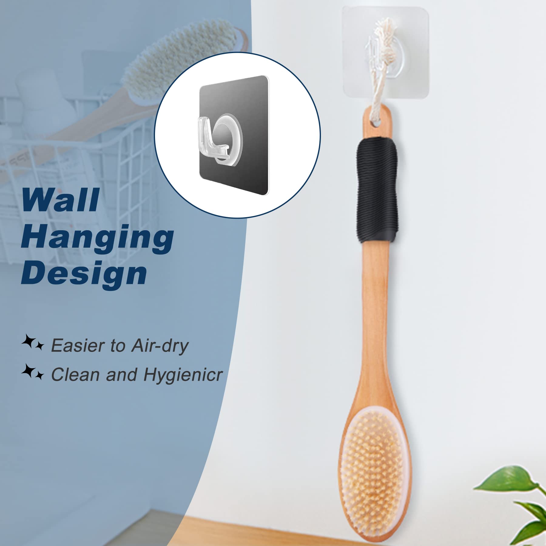 Brosse dos KIPRITII usage sec massage, stimulation circulatoire