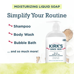 Kirk's 3-en-1 aloe vera, apaisement cutané