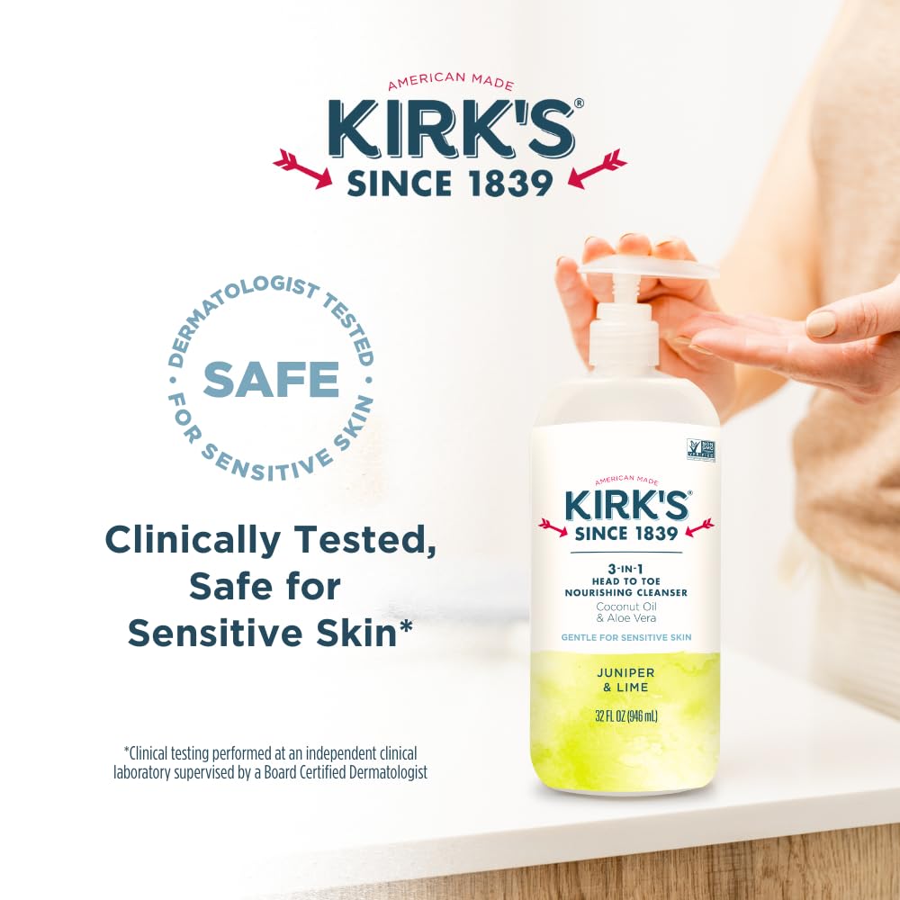 Kirk's 3-en-1 usage famille, routine simplifiée