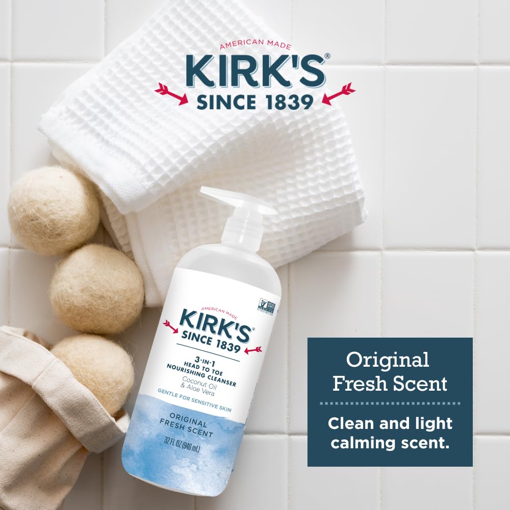 Kirk's 3-in-1 family-friendly use showing hands washing