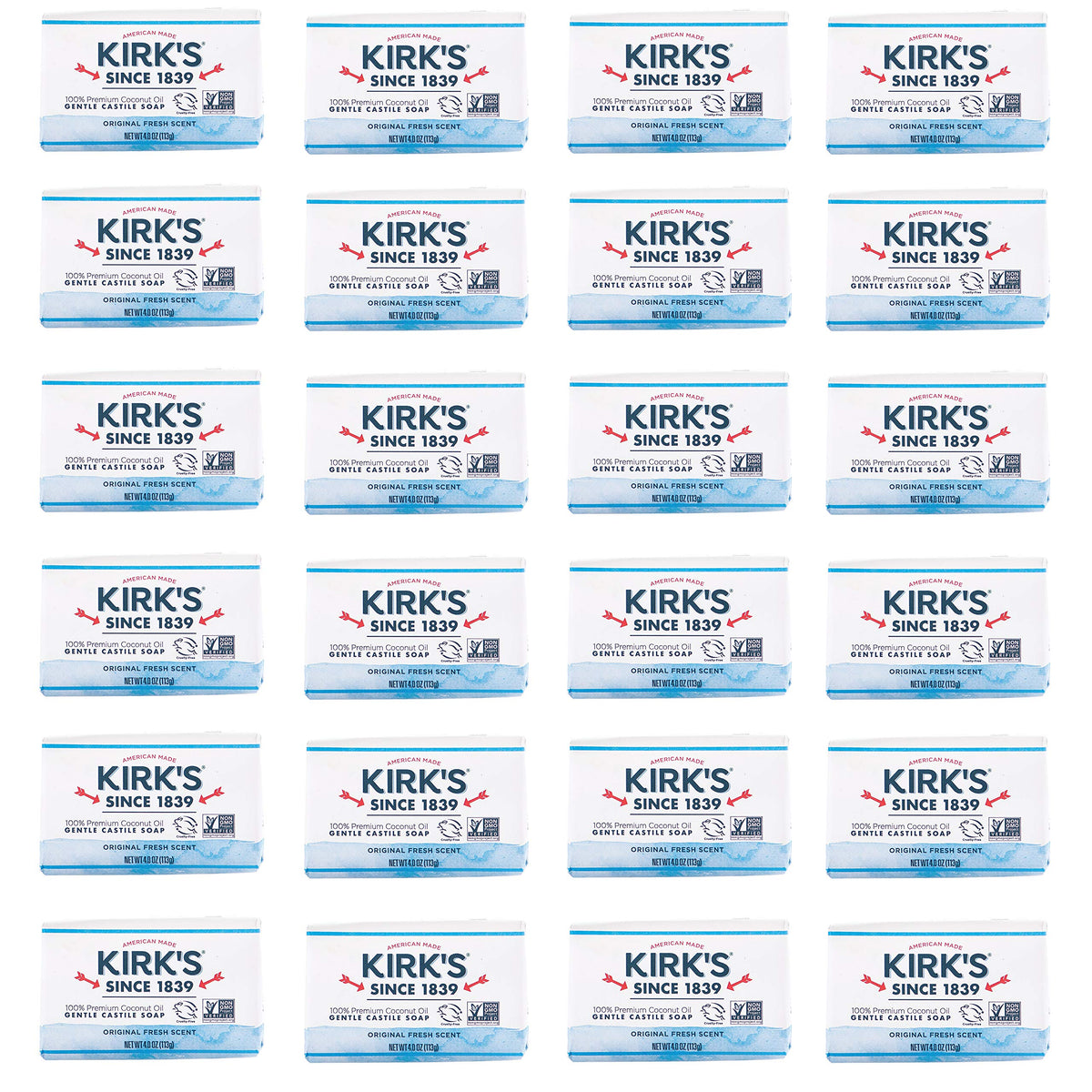 Kirk's Original Coco Castile Bar – savon coco, usage quotidien, peau naturelle.