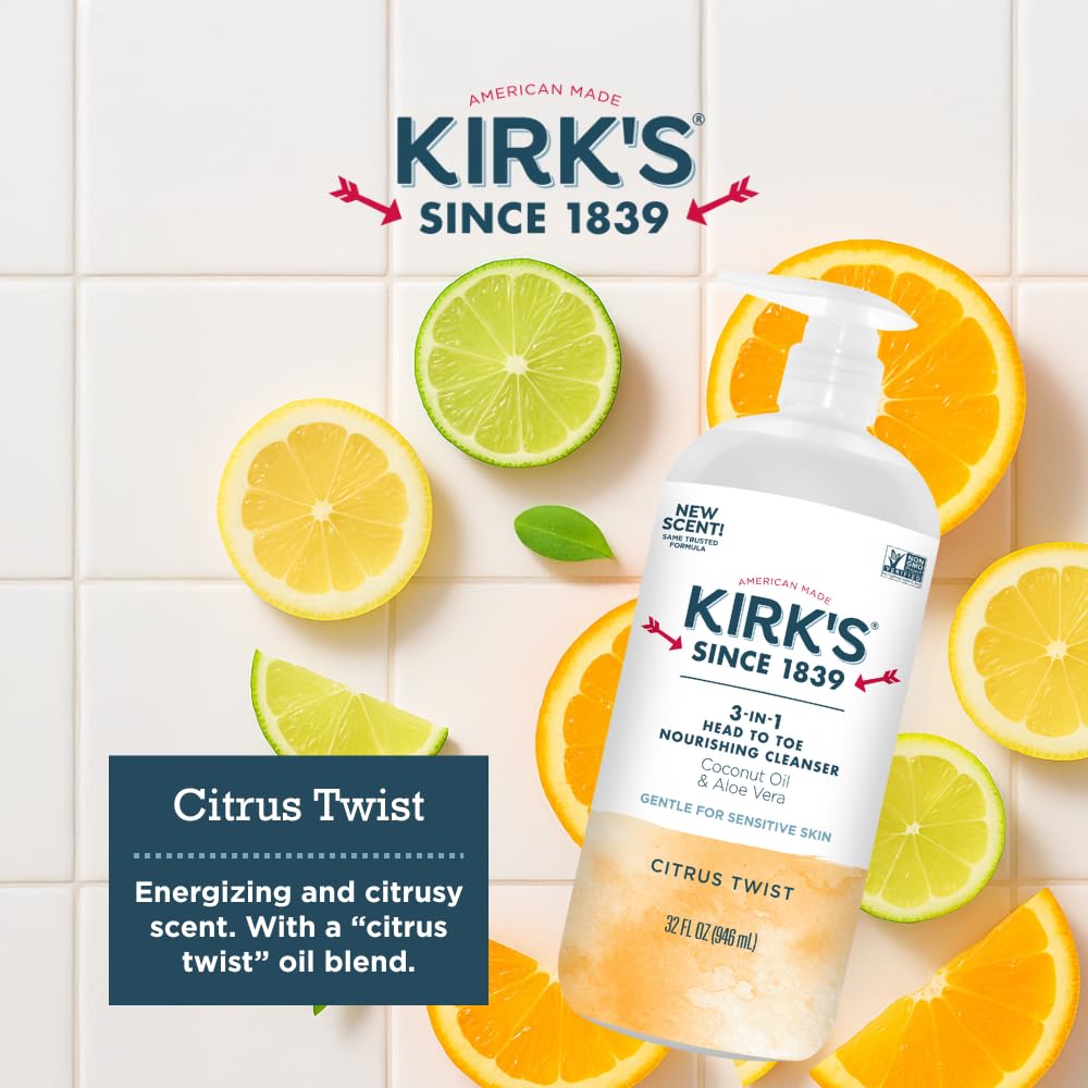 Kirk's sans sulfates, parabènes et phtalates, soin sûr.