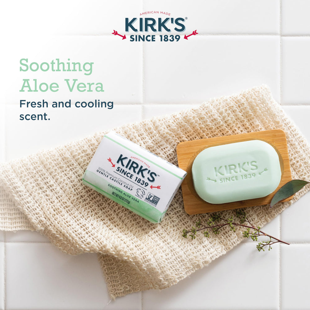 Kirk's Savon Doux, usage quotidien pour visage et corps en douceur.