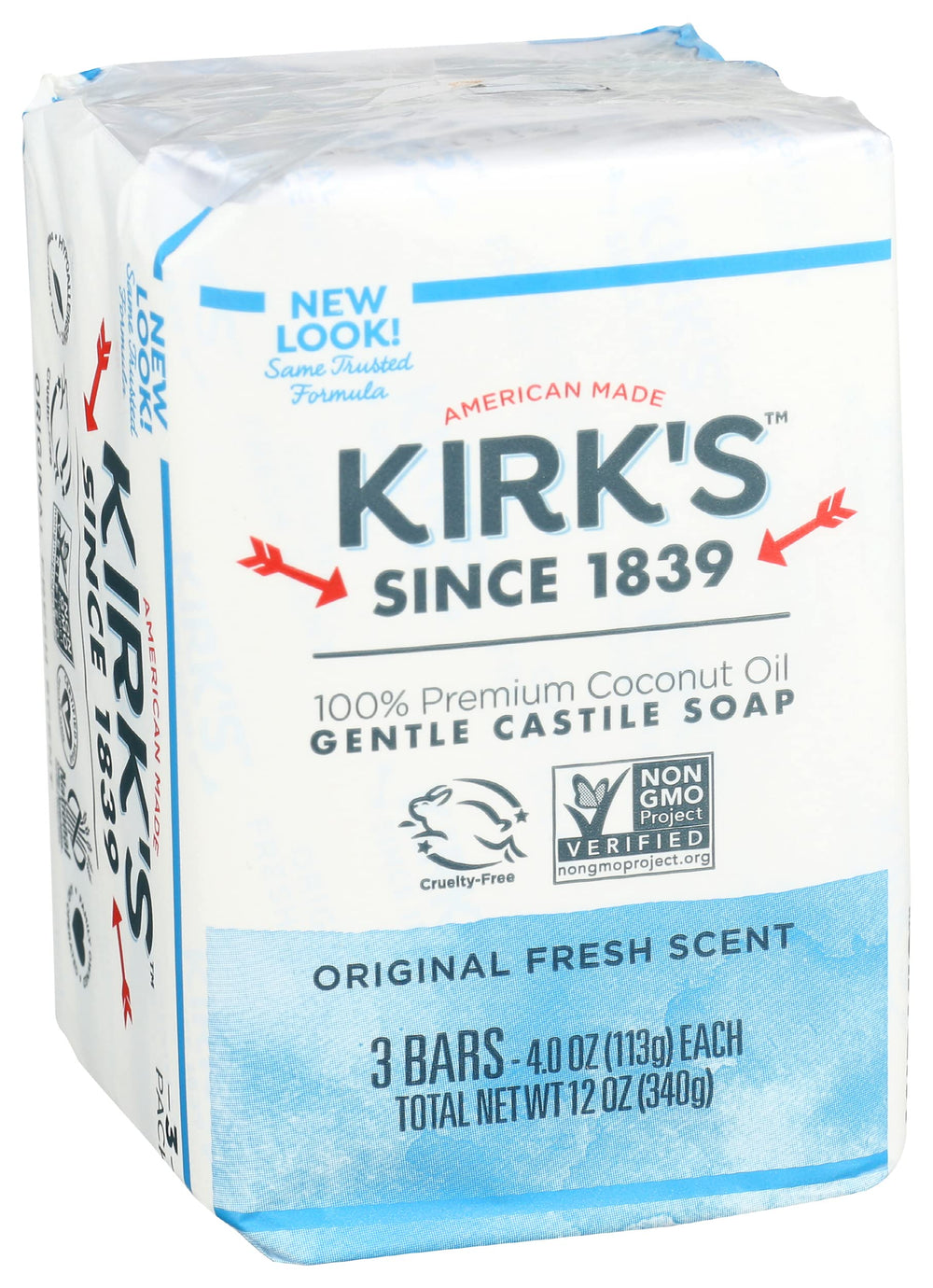 Kirk's Savon Castille Original - emballage-eco, choix respectueux de l'environnement.