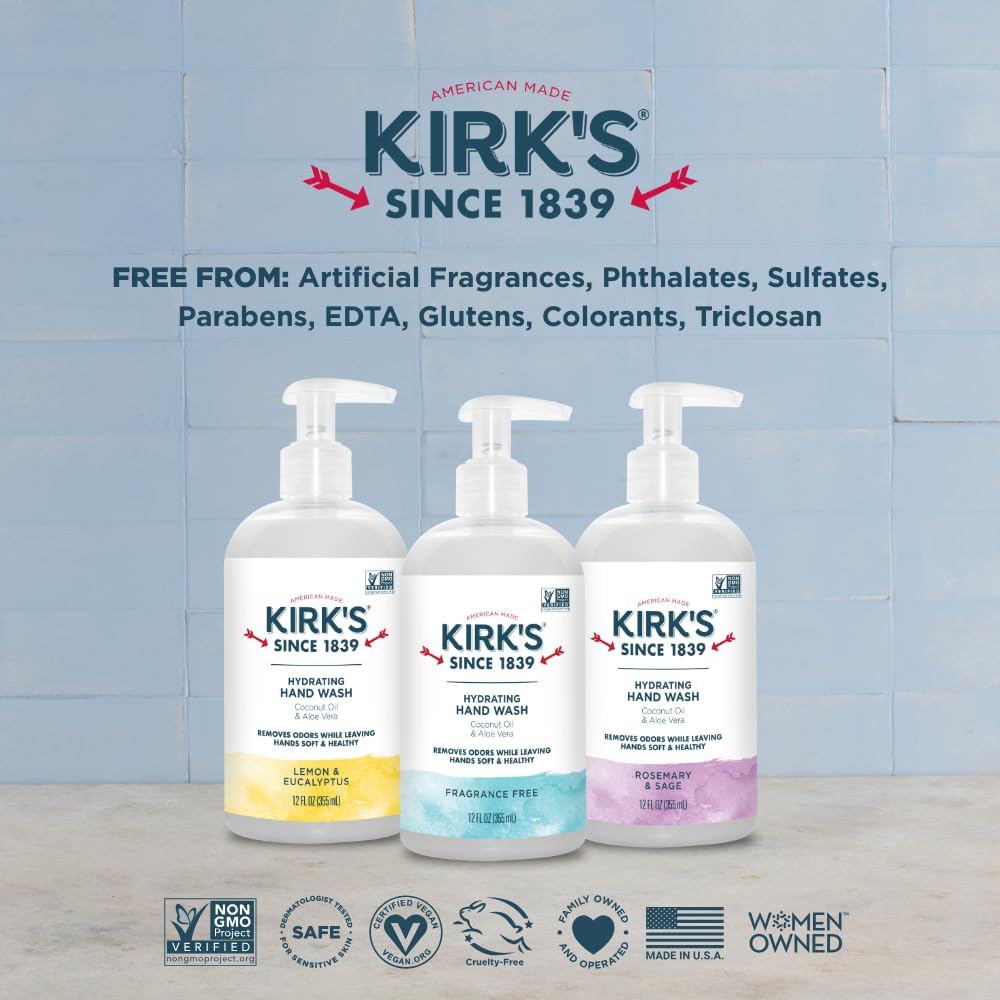 Kit quadruple Kirks lavage mains 12 oz, pratique pour cuisine et salle de bains