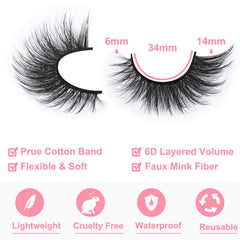 Kiromiro bande cils coton naturelle pour un port léger et durable.