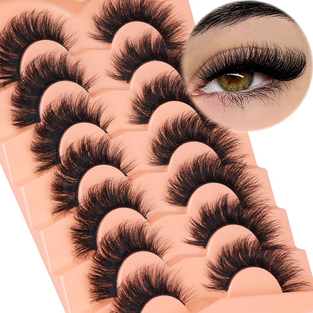 Cils Kiromiro 18mm volume 3D pour un regard œil-de-chat saisissant.