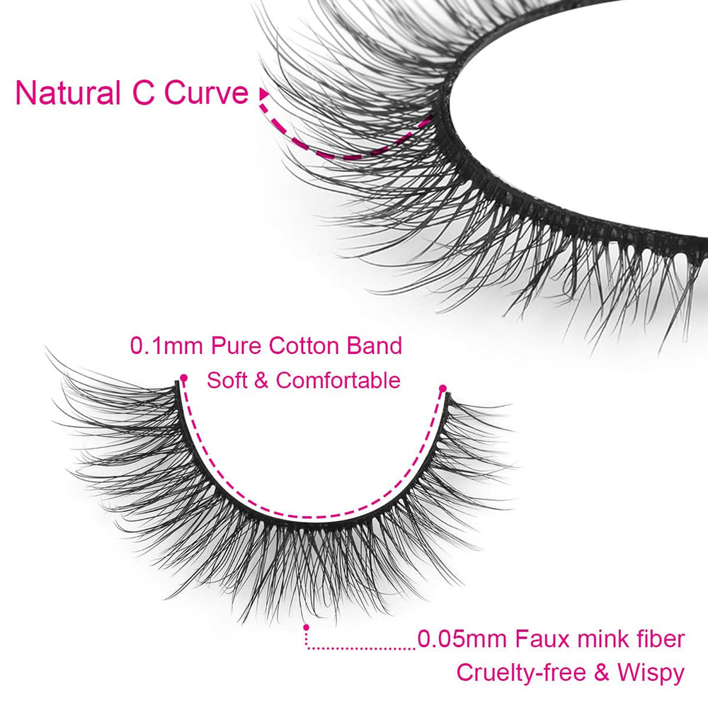 Kiromiro cils 3D croisés – regard ouvert et équilibré.