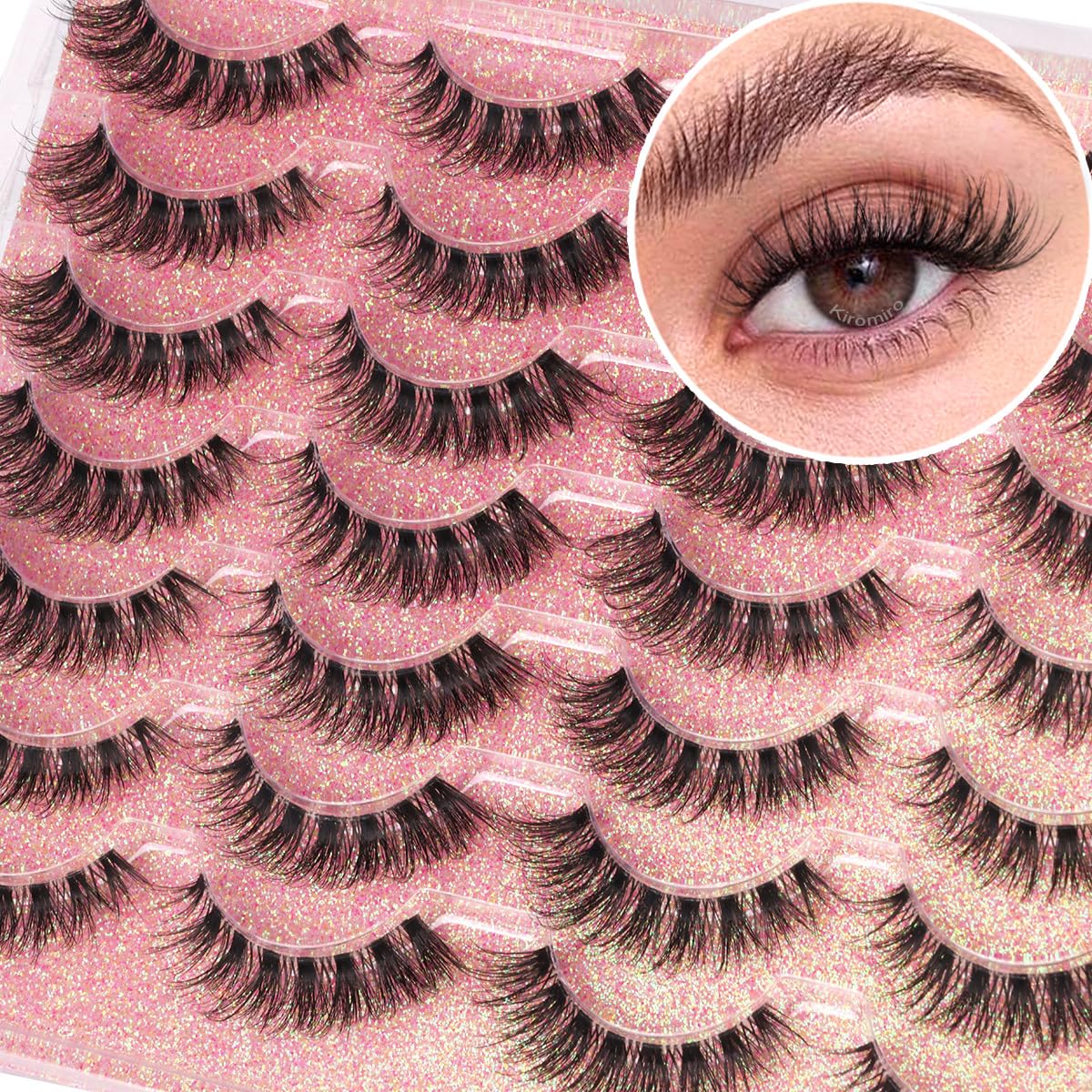 Kiromiro cils à bande transparente, look naturel et quotidien