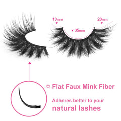 Kiromiro cils croisés tridimensionnels pour un effet sculpté.