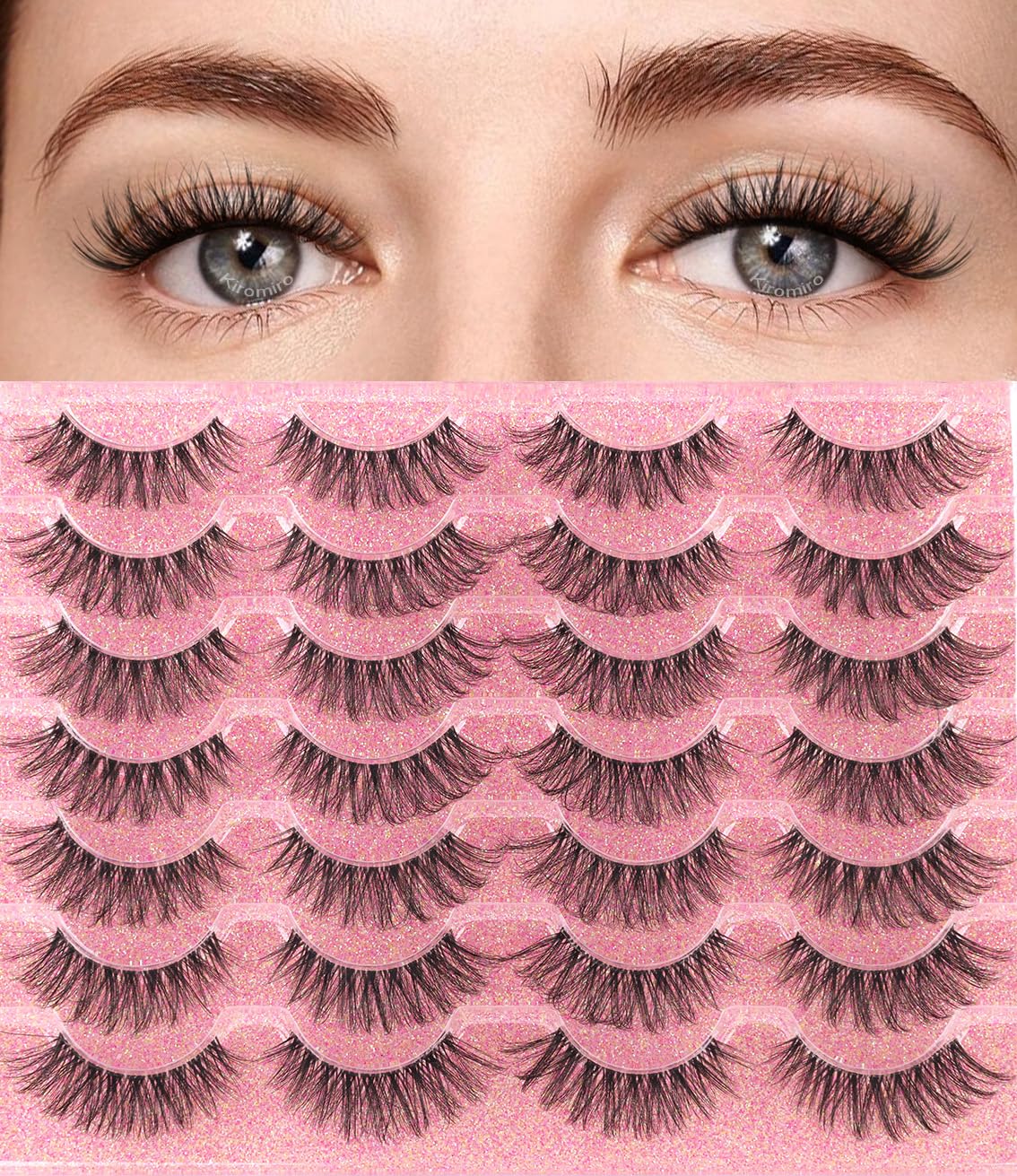Kiromiro cils effet oeil chat pour accentuer les extrémités des yeux