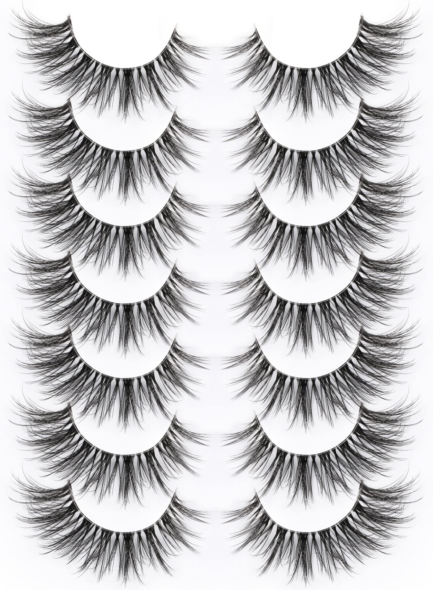 Kiromiro cils faux bande transparente, effet naturel et ajustement confortable.