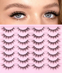 Kiromiro cils faux mink 16mm design oeil-de-chat pour un regard naturel.