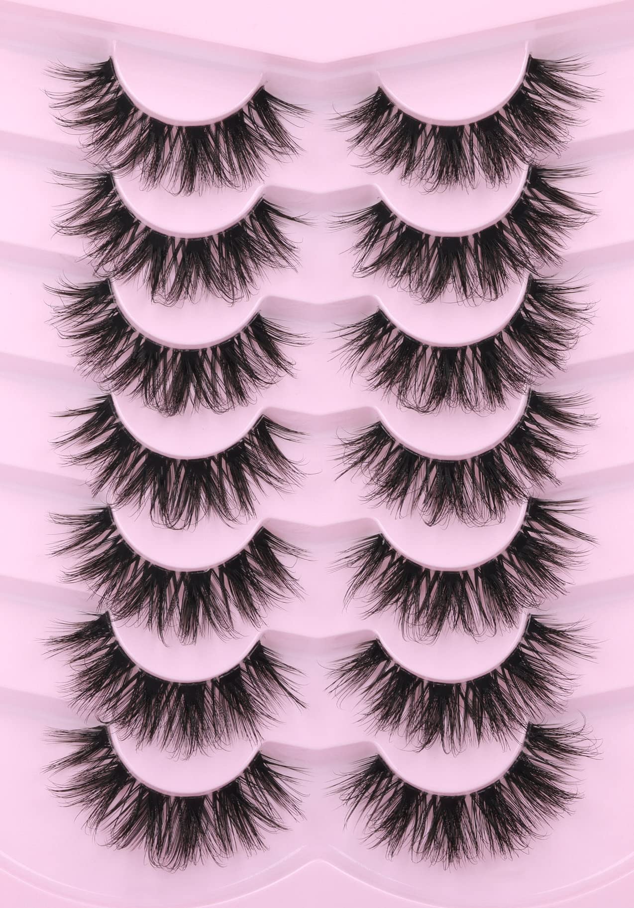 Kiromiro Cils faux mink, band transparente 18mm, pour un look naturel et durable.