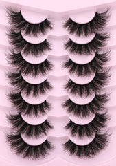 Cils Kiromiro faux mink volume 8D pour un regard audacieux et durable.