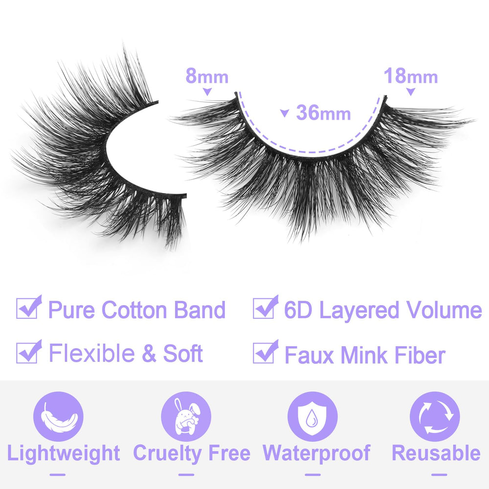 Kiromiro cils fibres vison synthétique douces et aérées.