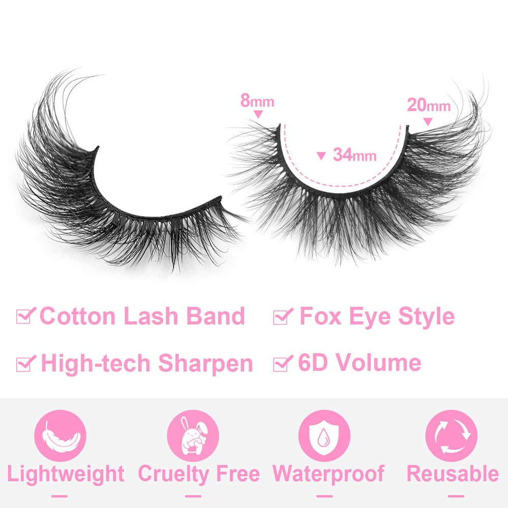 Kiromiro cils longueur 8-20 mm naturel pour un effet subtil.