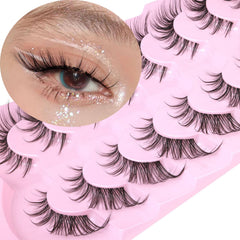 Kiromiro Manga Cils: regard renard avec bande transparente, look naturel.