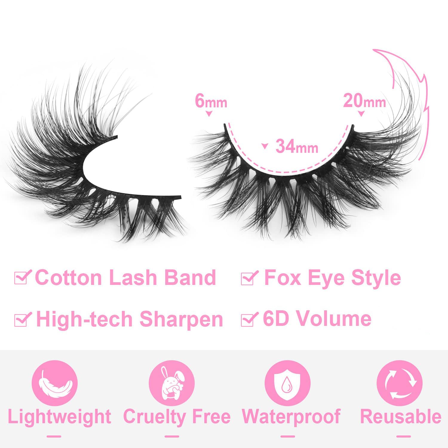 Kiromiro Cils Regard Renard Fibre Synthétique : fibres wispy et durables.