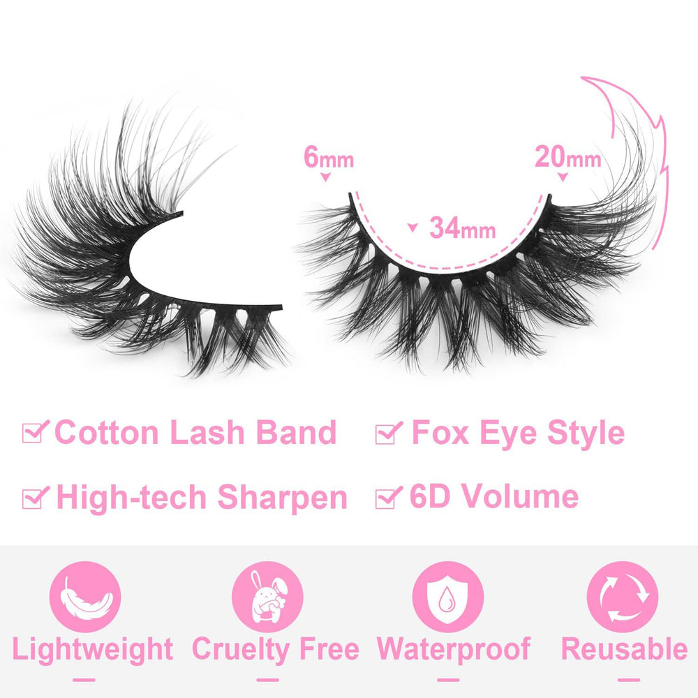 Kiromiro Cils Regard Renard Fibre Synthétique : fibres wispy et durables.