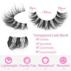 Kiromiro cils wispy, accentuent les coins extérieurs pour un regard cat eye