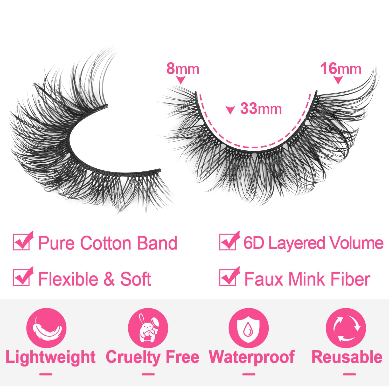 Coffret Kiromiro 14 paires, cils faciles à alterner pour différents looks.