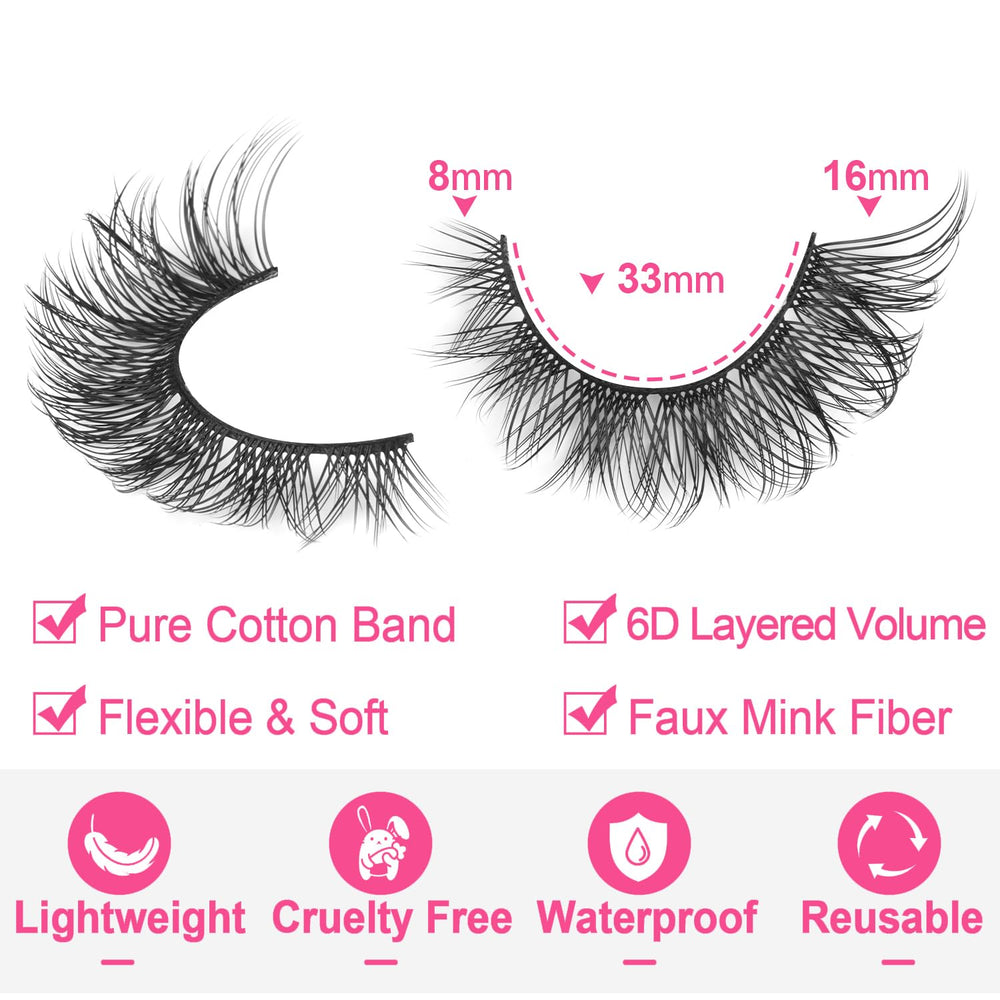 Coffret Kiromiro 14 paires, cils faciles à alterner pour différents looks.