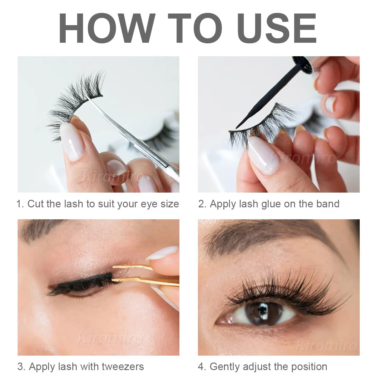 Kiromiro fibre hypoallergenique – douceur pour yeux sensibles.