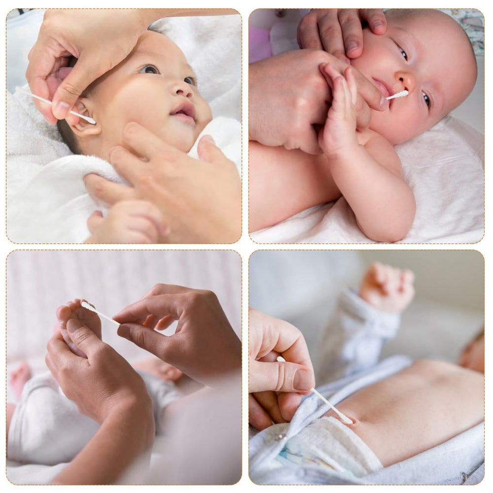 Kisangel Nettoyage oreilles extérieures, douceur adaptée pour bébé