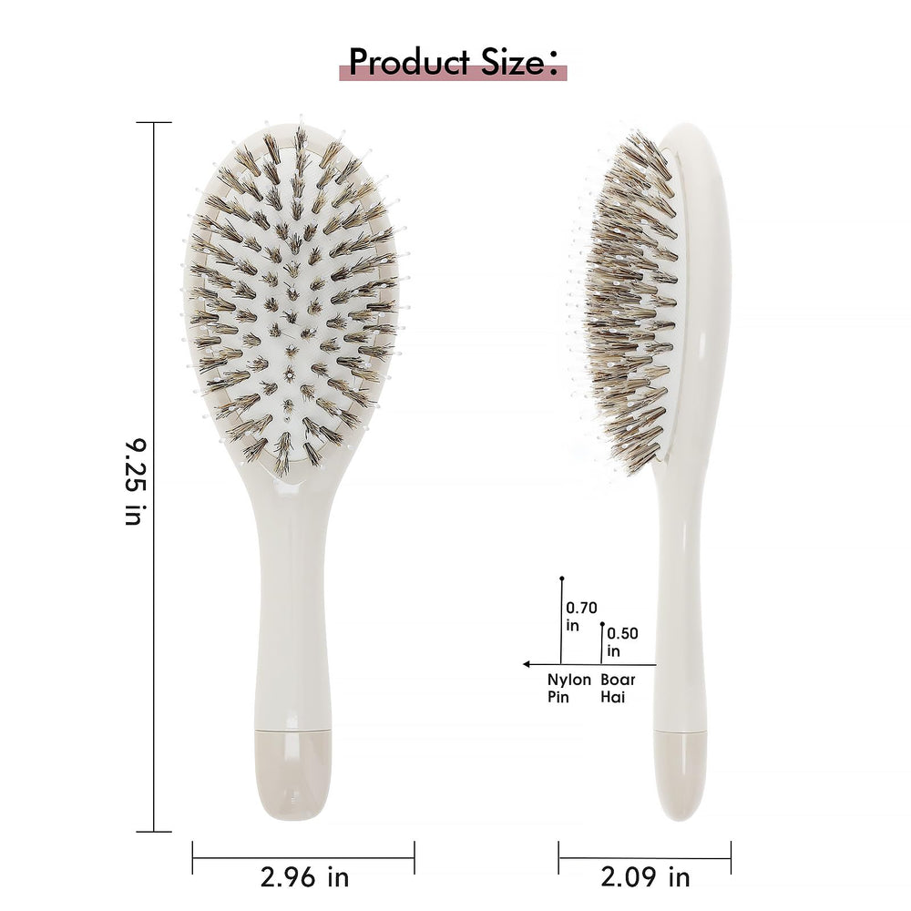 Brosse KISMETICS : démêlage efficace grâce aux picots nylon.