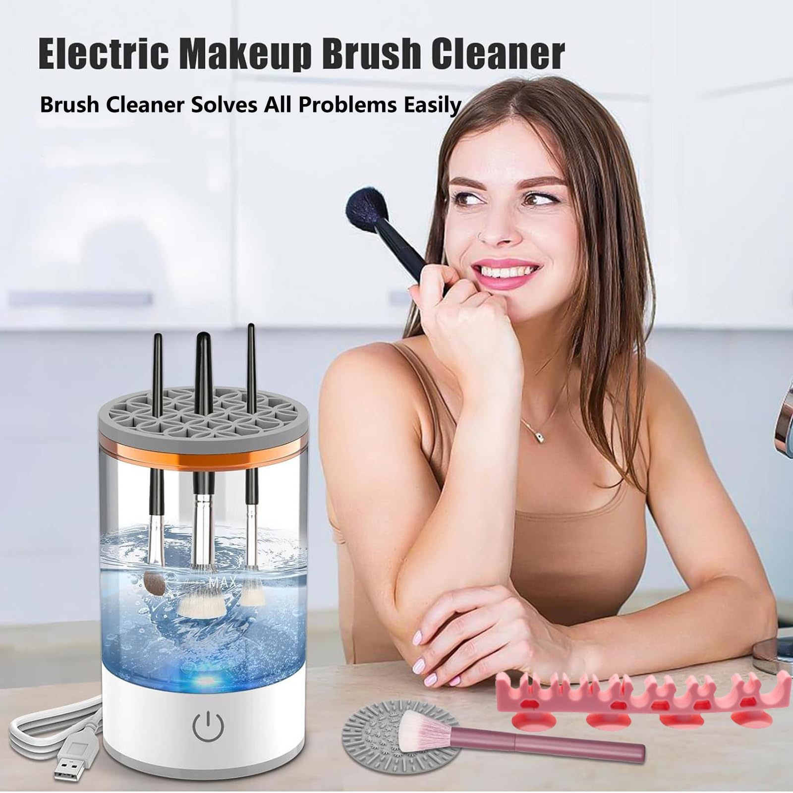 Kismiger ensemble nettoyage pinceaux maquillage, solution complète et pratique.