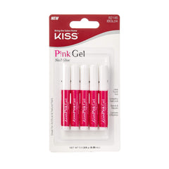 KISS Colle Gel Ongles Rose – tenue robuste pour une manucure durable.