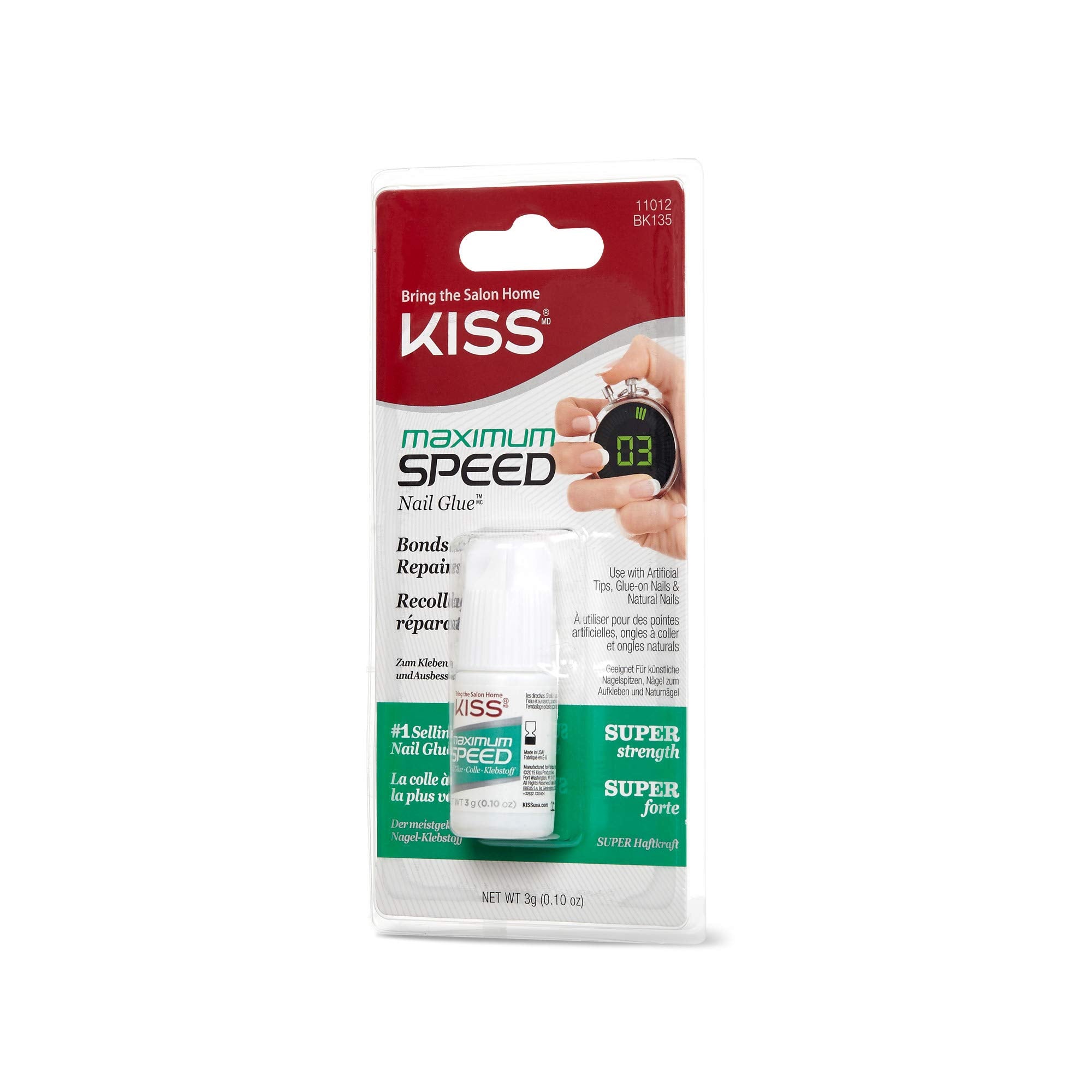 Colle Kiss Vitesse maximale, démonstration d’application rapide sur ongle