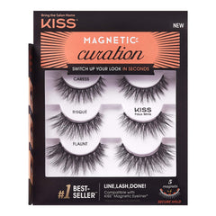 KISS curations magnétiques cils ensemble 3-paires : pose rapide et sécurisée.