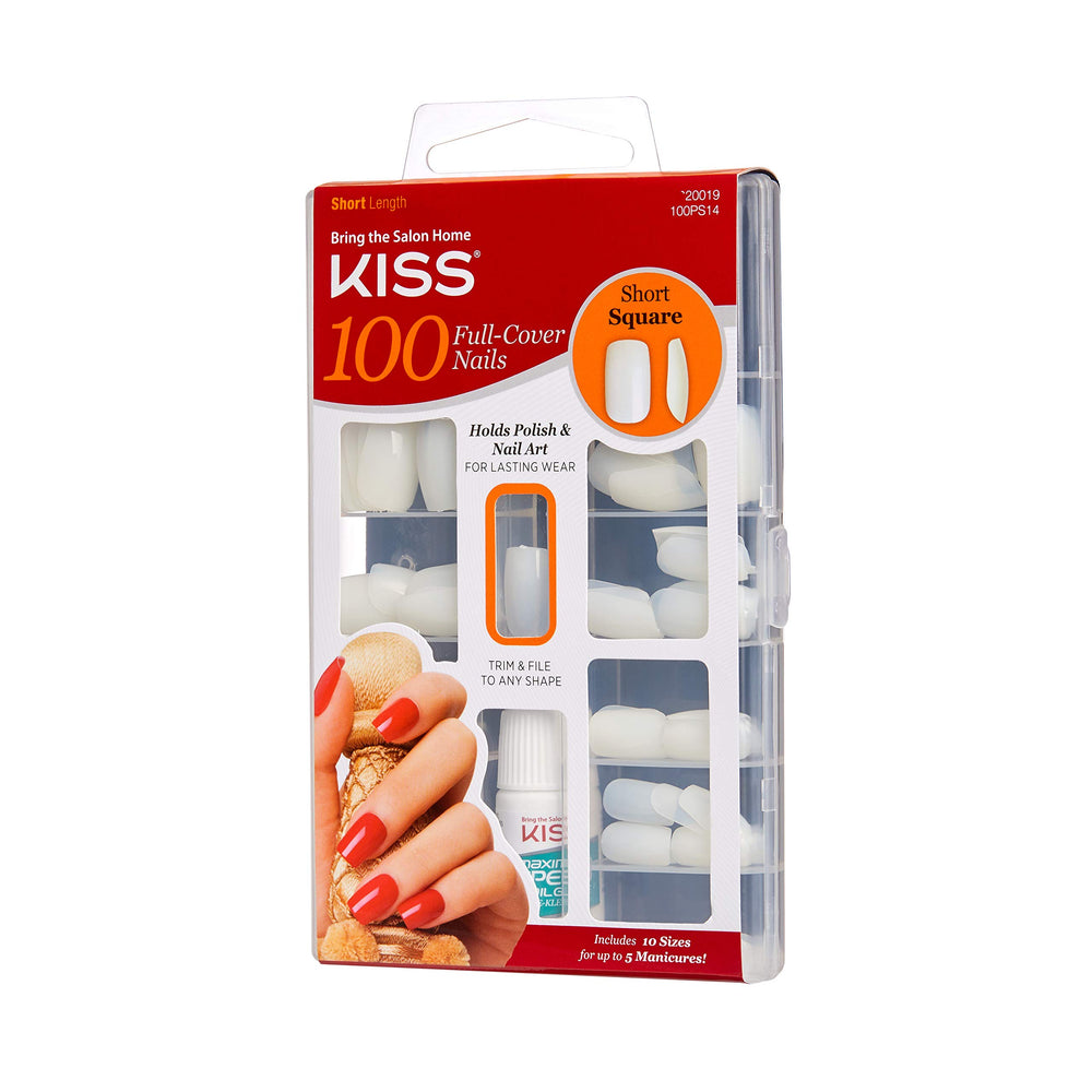 Ensemble Kiss: quatre paquets d’ongles faux pour poses rapides à domicile.