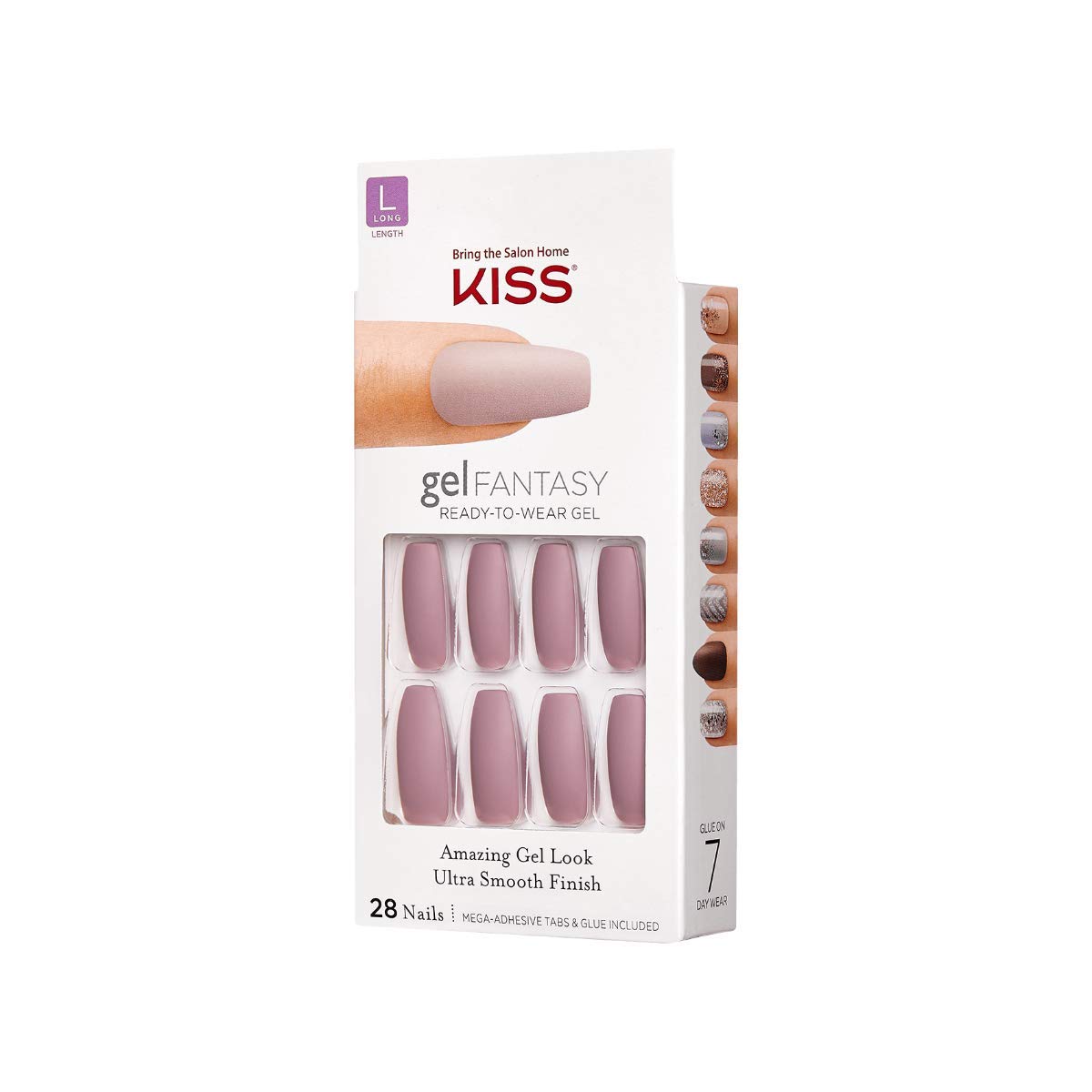 KISS Gel Fantasy: etui de 24 pastilles adhesives pour fixation rapide