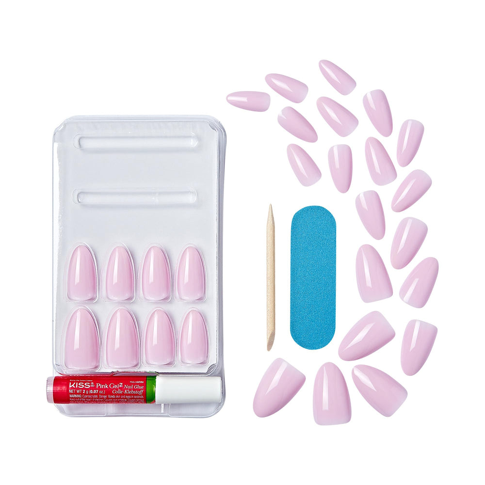 KISS Gel Fantasy lime mini et outil pour retouches rapides.