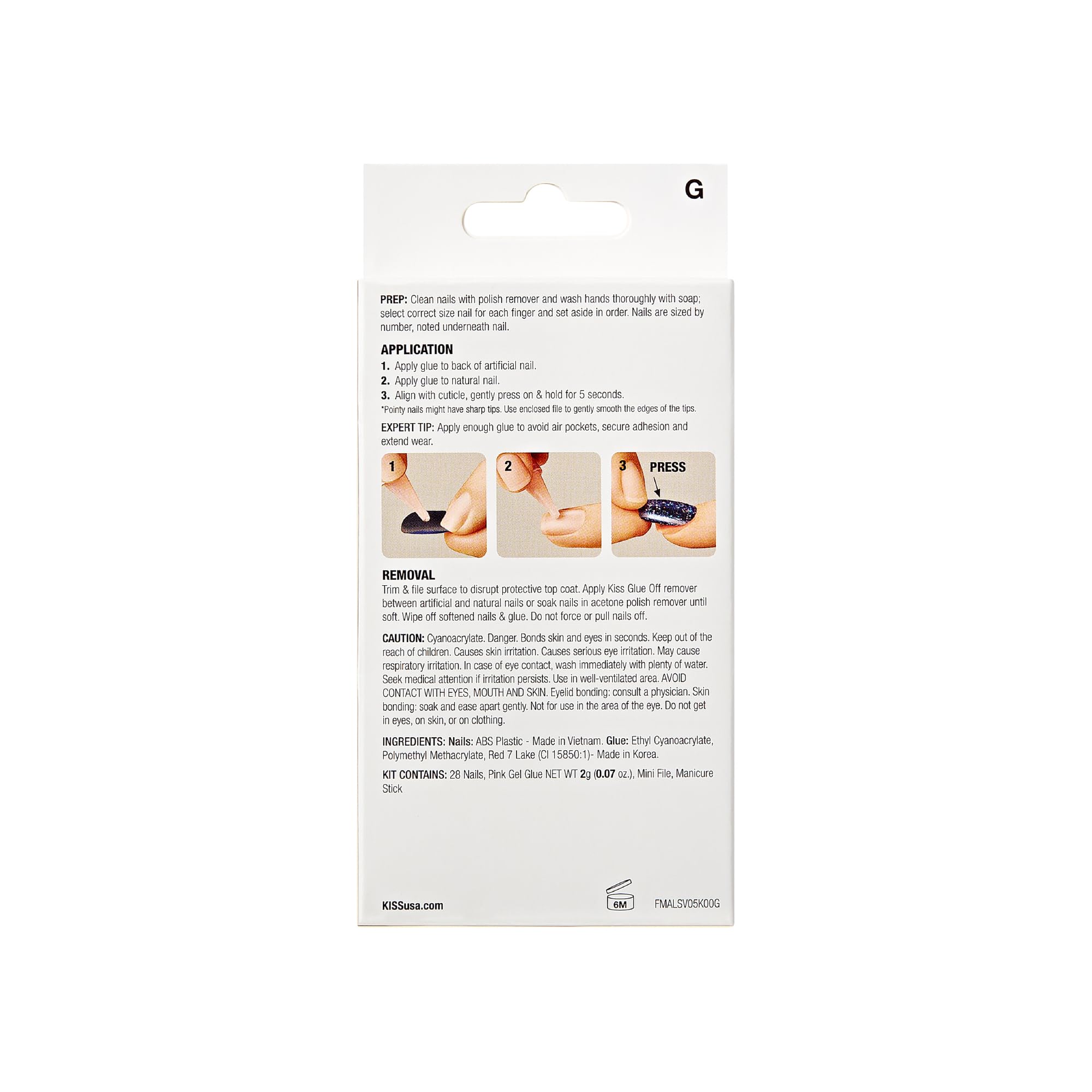 Stylo manucure KISS Gel Fantasy, retouches rapides et propreté des ongles.