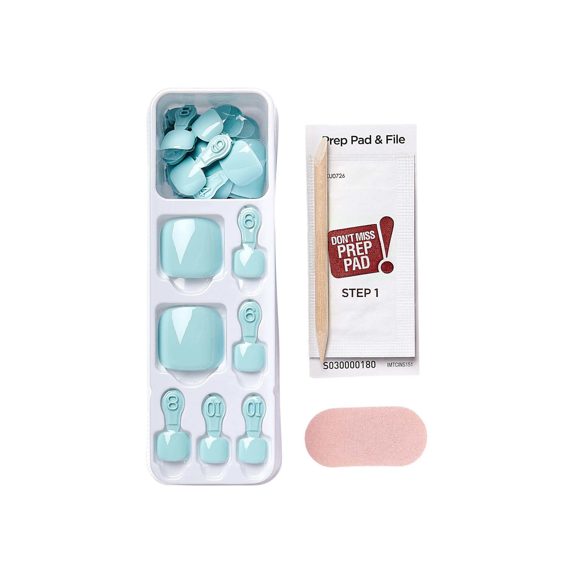 Bâtonnet manucure inclus pour positionner précisément les ongles.