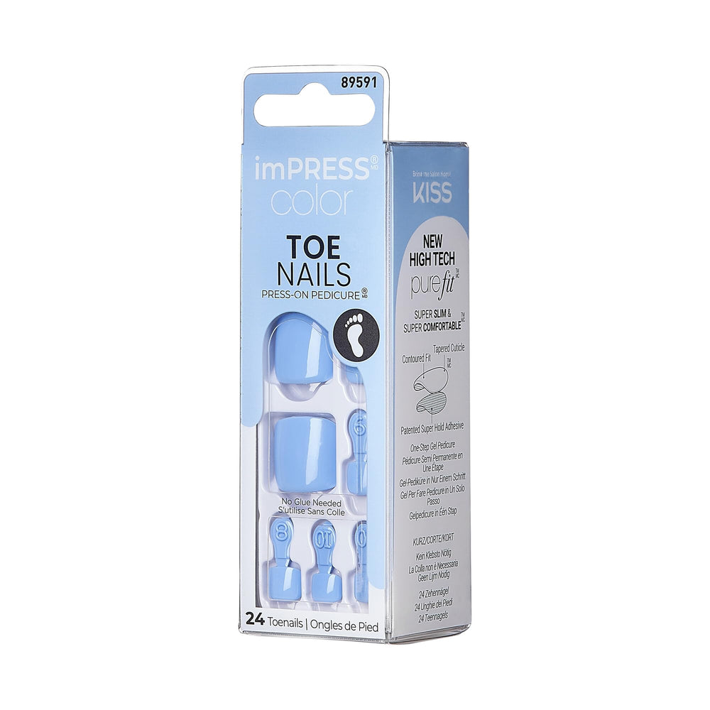 KISS imPRESS No Glue Pedi prep-outils: prépare et lime facilement.
