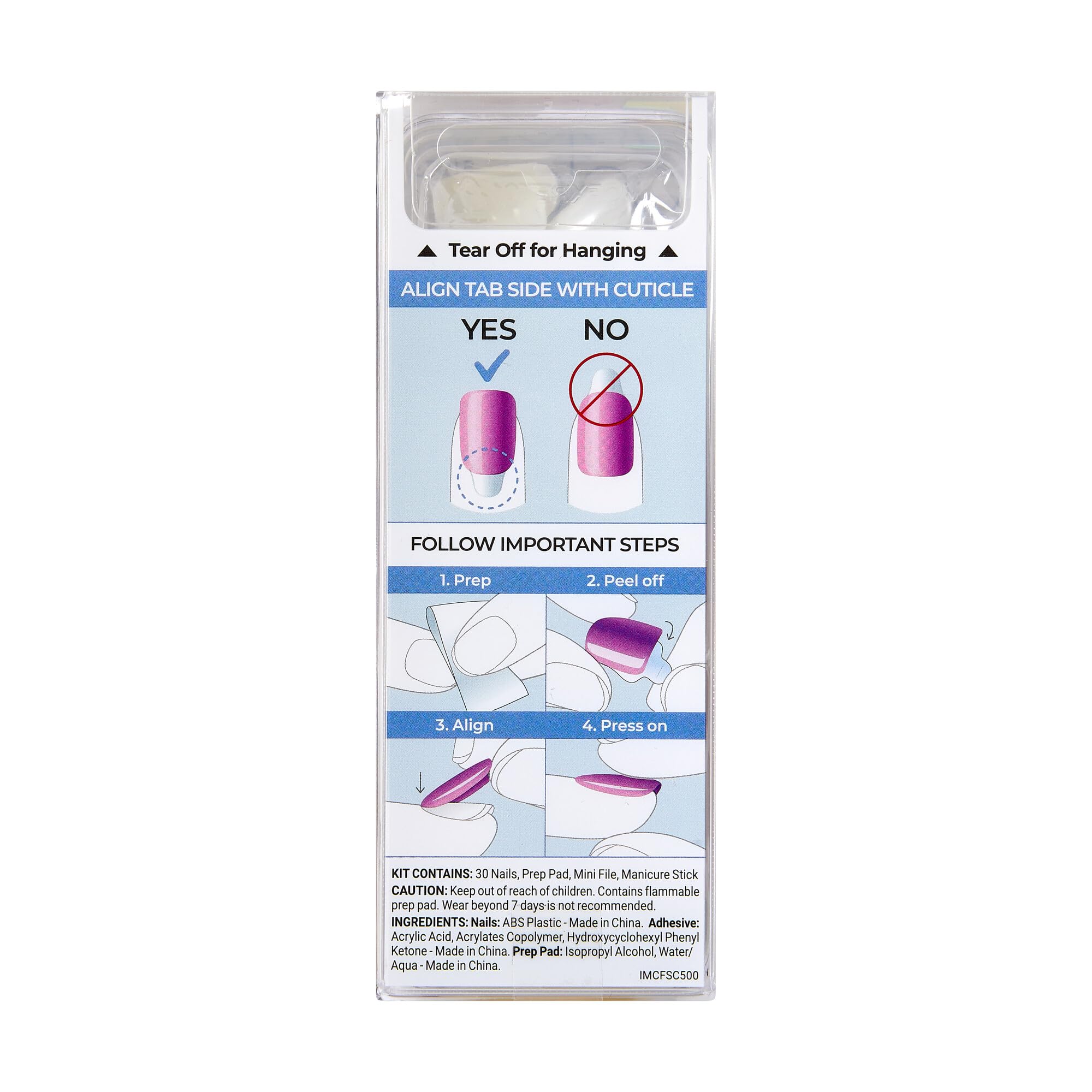 Finition brillante salon grâce aux ongles KISS imPRESS Color FX